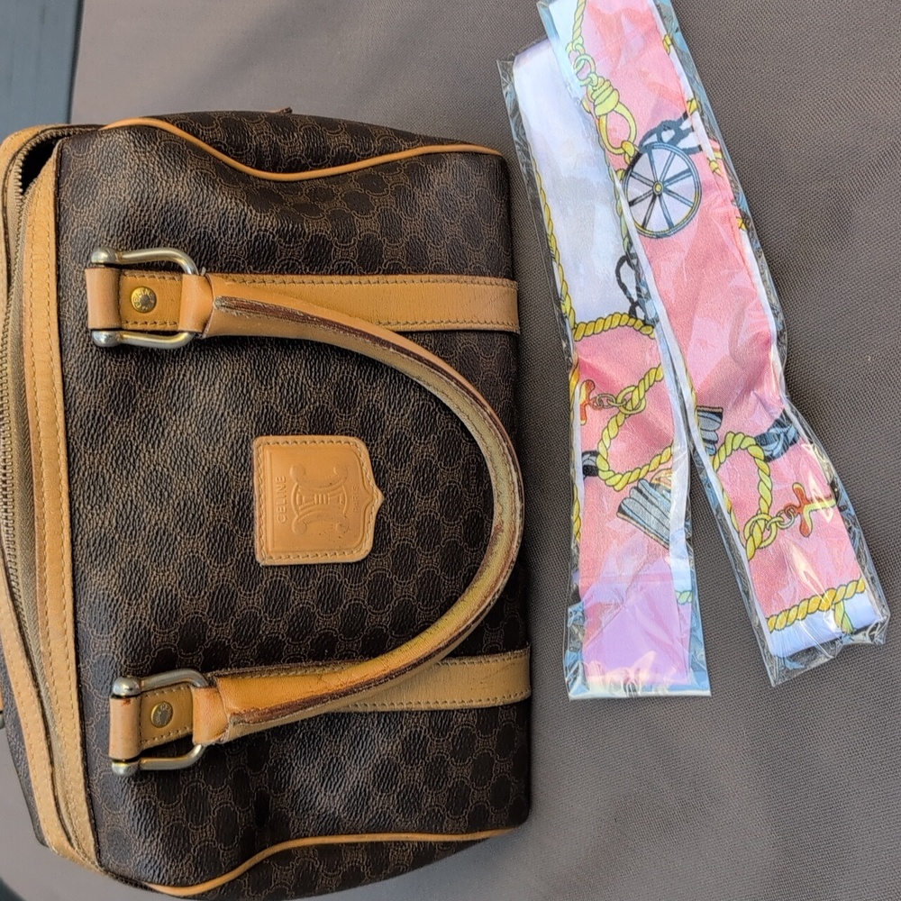 Vintage Celine Macadam Boston Bag - Picture 12 of 12